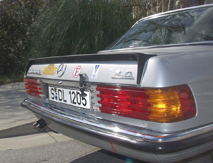 An authentic Mercedes 450SLC 50 Lightweight Competition Coupe